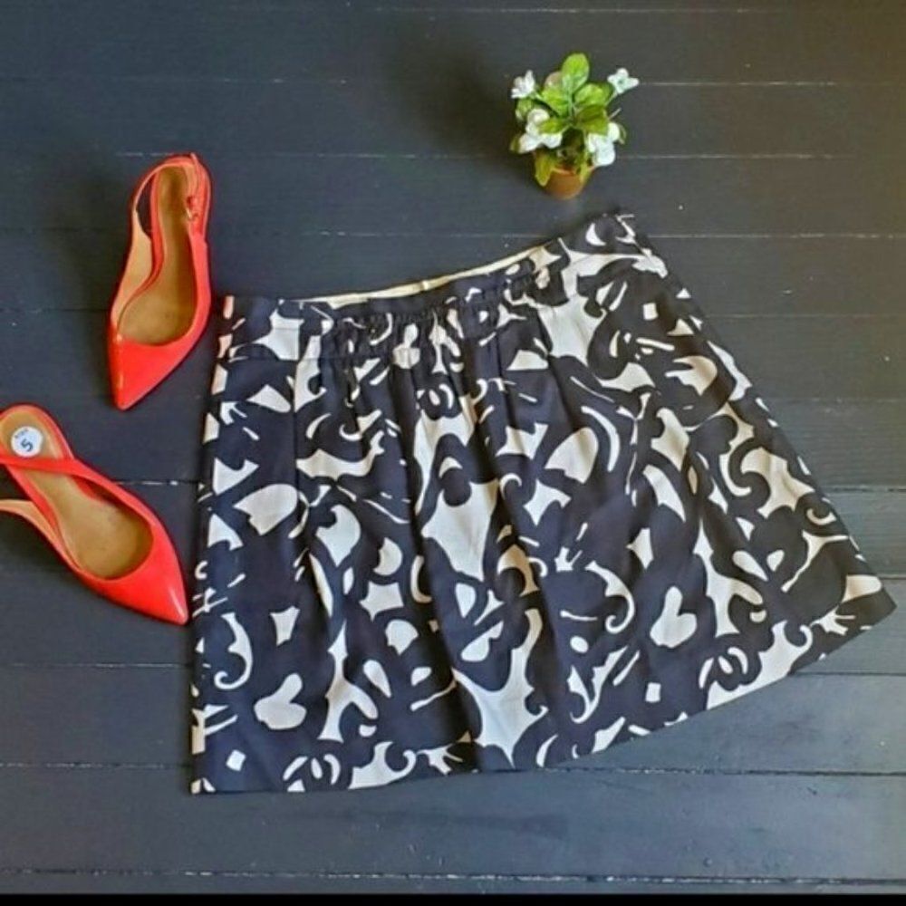J.crew Abstract Skirt